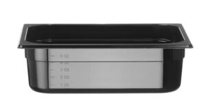 GN edény PC - GN 1/2 - 6,5L - Fekete - 325x265x(H)100mm - HENDI 862421