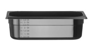 GN edény PC - 4L - Fekete - 325x176x(H)100mm - HENDI 862520