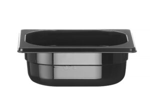 GN edény 1/6 PC - 1L - Fekete - 176x162x(H)65mm - HENDI 862735