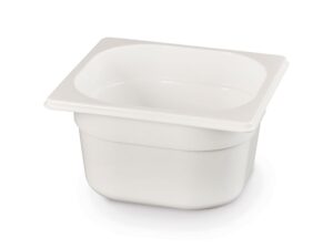 GN edény 1/6 - 2,4L - Fehér - 176x162x(H)150mm - HENDI 862766