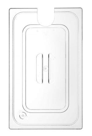 GN tető - kivágással a sous vide merülőrúd számára - GN 1/1 - Átlátszó - 530x325mm - HENDI 864203