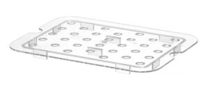 Csepegtető tálca - PC - GN 1/2 - Átlátszó - 265x206mm - HENDI 868546