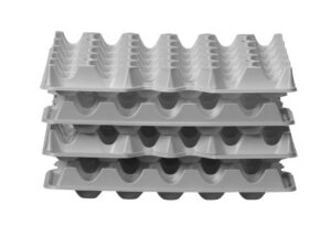 Tojástartó betét - 4 darab - OVOBOX 120 - 291x288x(H)41mm - HENDI 870792