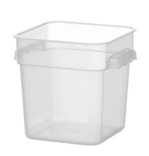 Ételkonténer mércés jelzéssel - 3,8L - 190x190x(H)180mm - HENDI 870914
