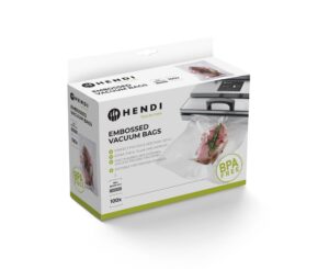 Bordázott vákuum tasakok - 100 darab - 150x400mm - HENDI 971048
