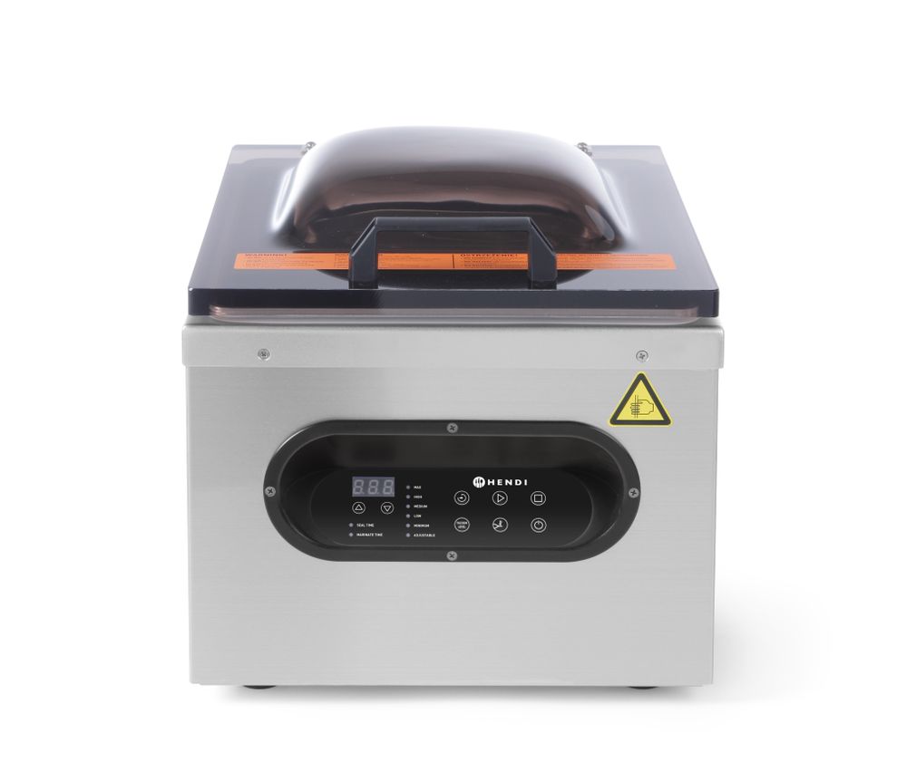 Kamrás vákuumcsomagoló gép Kitchen Line - 230V/630W - 360x490x(H)365mm - HENDI 975398