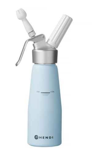 Habszifon - 0,5L - Pasztell kék - ⌀80x(H)260mm - HENDI 975862