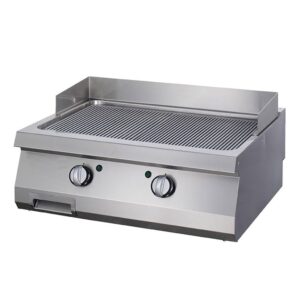 Nagy teherbírású grillező krómozott - elektromos - dupla egység - 70cm mélységben - Maxima 09395055
