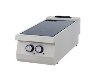 Nagy teljesítményű infravörös tűzhely - 2 égő - Elektromos - Dupla egység - 70cm mélységű - Maxima 09398205