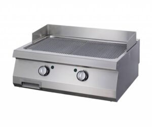 Nagy teherbírású grillsütő bordázott - gáz - dupla egység - 70cm mélységű - Maxima 09396010