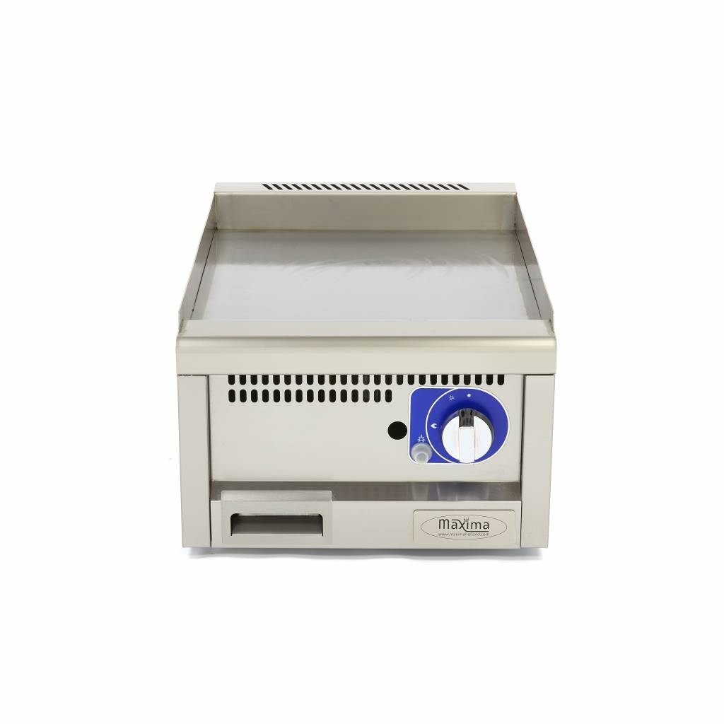 Kereskedelmi minőségű grillsütő sima - gáz - 60cm mélységű - Maxima 09391580 - Image 2