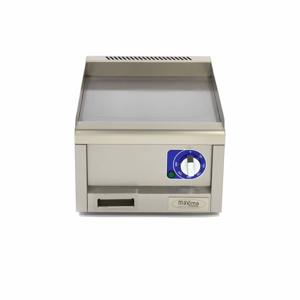 Kereskedelmi minőségű grillsütő sima - elektromos - 60cm mélységű - Maxima 09391610 - Image 2