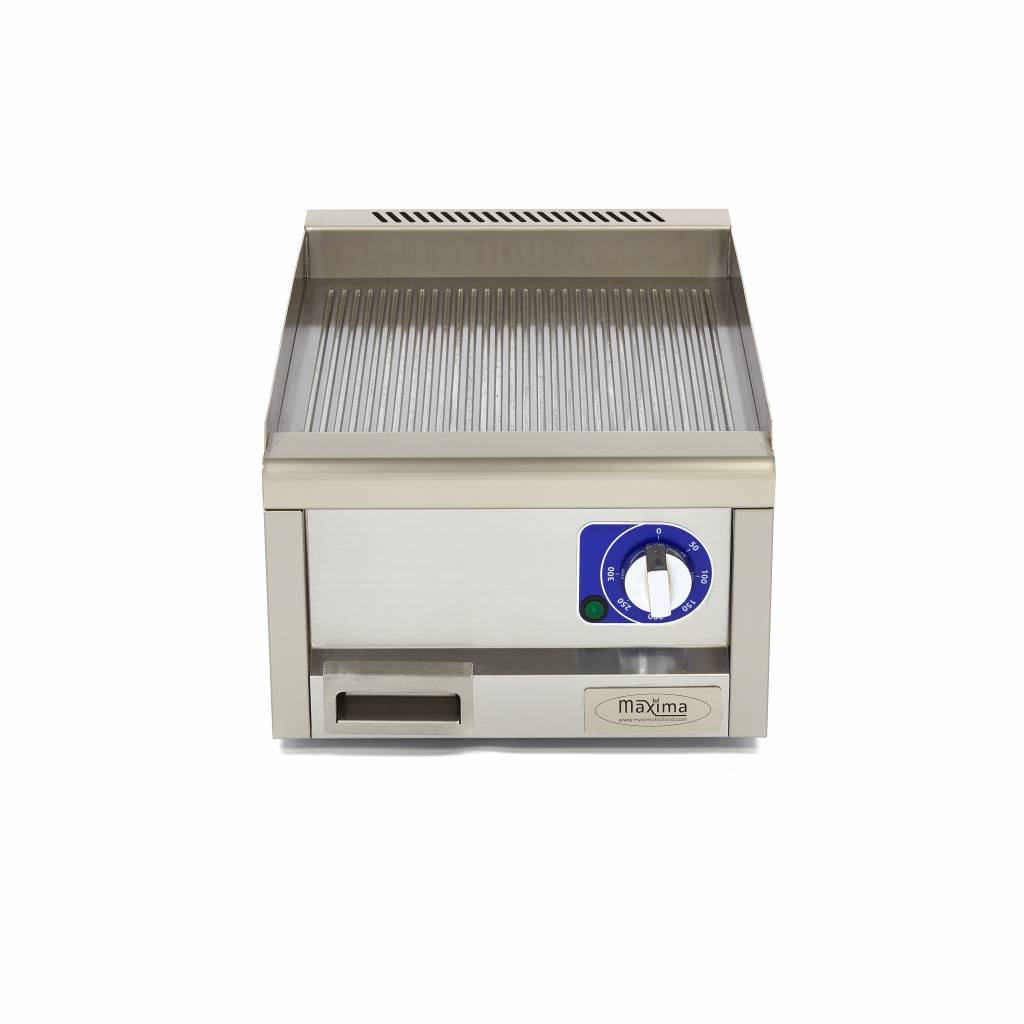 Kereskedelmi minőségű grillsütő barázdált - Elektromos - 60cm mélységben - Maxima 09391620 - Image 2