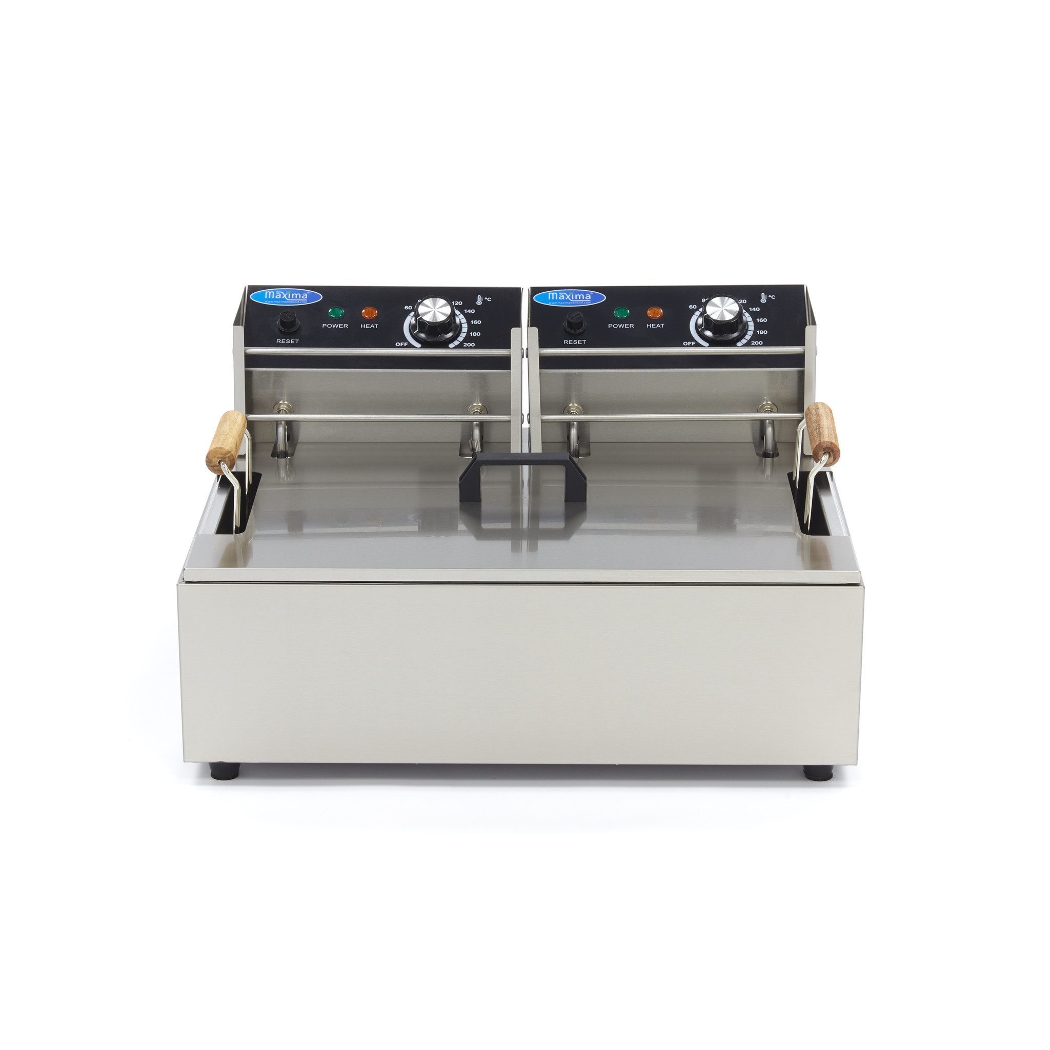 Fritőz olajsütő rozsdamentes 15L - egy kosár - Maxima 09365210 - Image 2