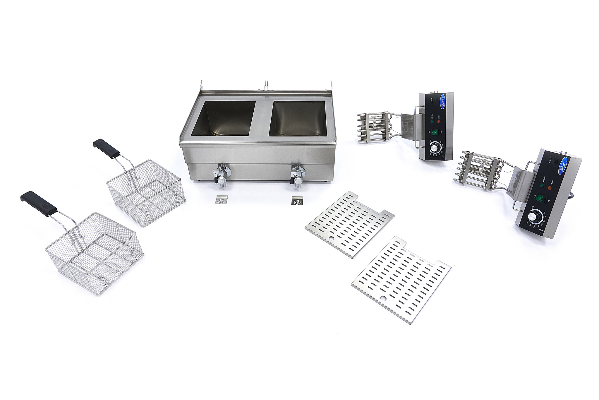 Fritőz 2 x 13L lefolyócsappal - dupla kosárral - Maxima 09365231 - Image 8