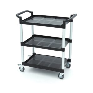 Tálalókocsi - 3 műanyag polc - 86,5 x 42,5 cm - Maxima 09507001