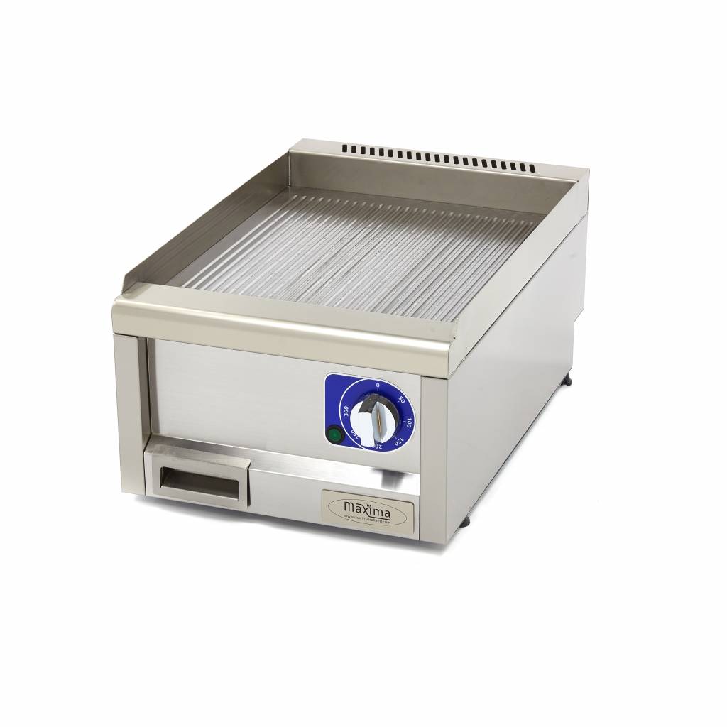 Kereskedelmi minőségű grillsütő barázdált - Elektromos - 60cm mélységben - Maxima 09391620
