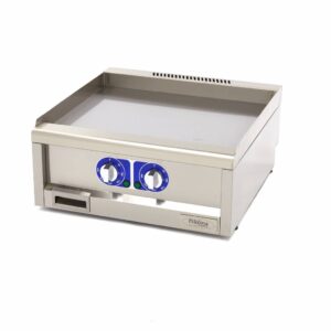 Kereskedelmi minőségű grillsütő sima - elektromos - dupla egység - 60cm mélységben - Maxima 09391630
