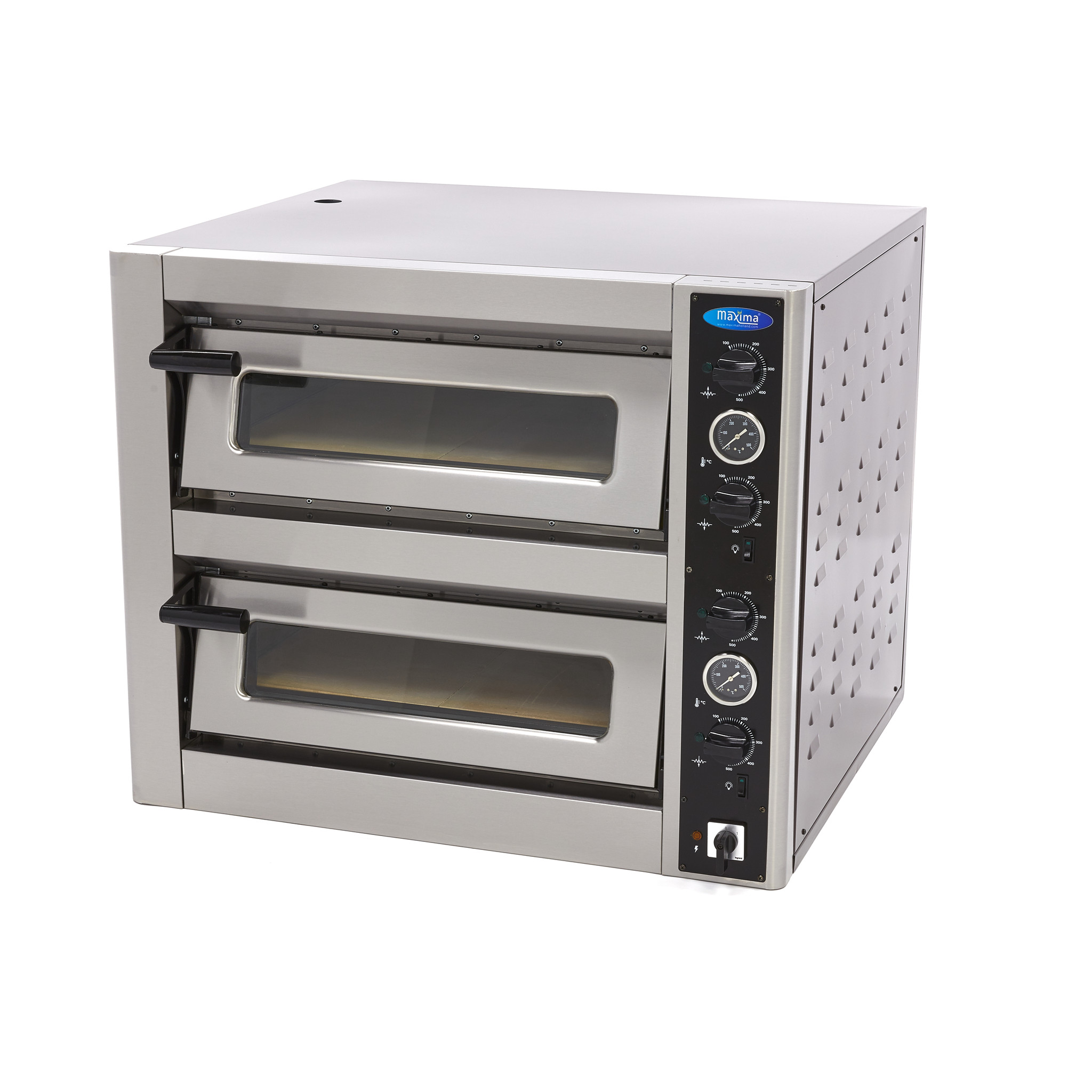 Pizza sütő pizzakemence - dupla - 4+4 x 30cm pizzákhoz - Maxima 09370030