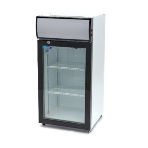 Italhűtőüveg ajtóval LED világítópanellel 80L - Maxima 09404010