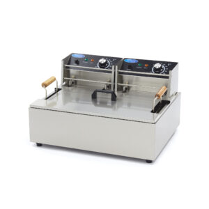 Fritőz olajsütő rozsdamentes 15L - egy kosár - Maxima 09365210