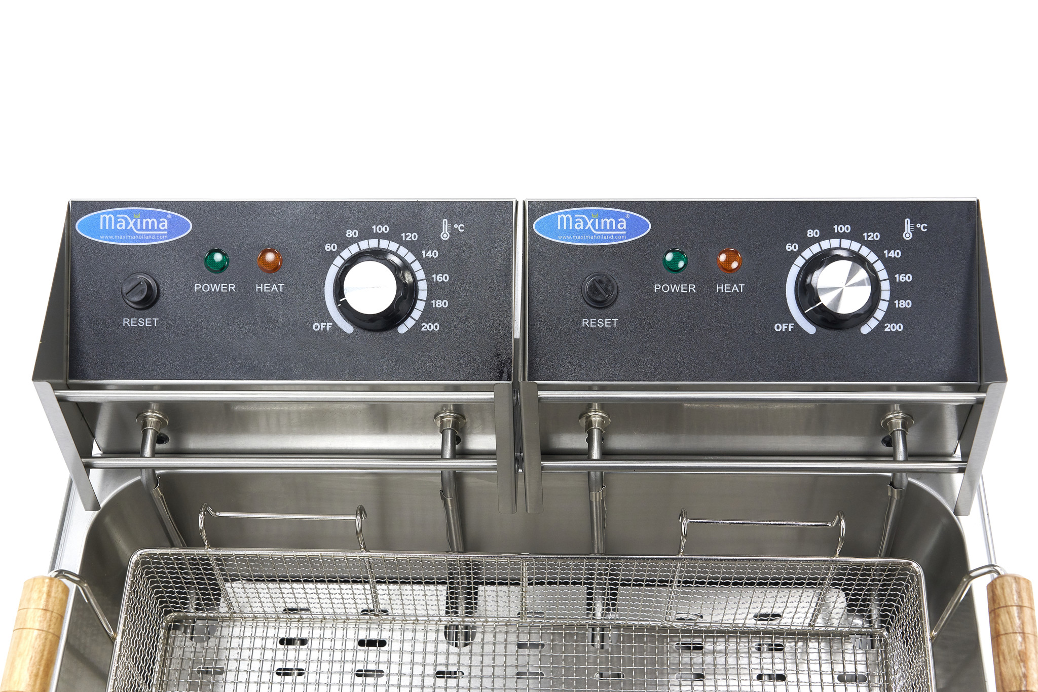 Fritőz olajsütő rozsdamentes 15L - egy kosár - Maxima 09365210 - Image 8