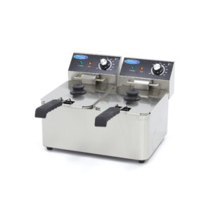 Fritőz olajsütő 2 x 4L - Dupla - Maxima - 09365212