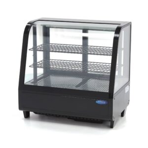 Hűtővitrin - 68cm - 100L - fekete - Maxima 09400831