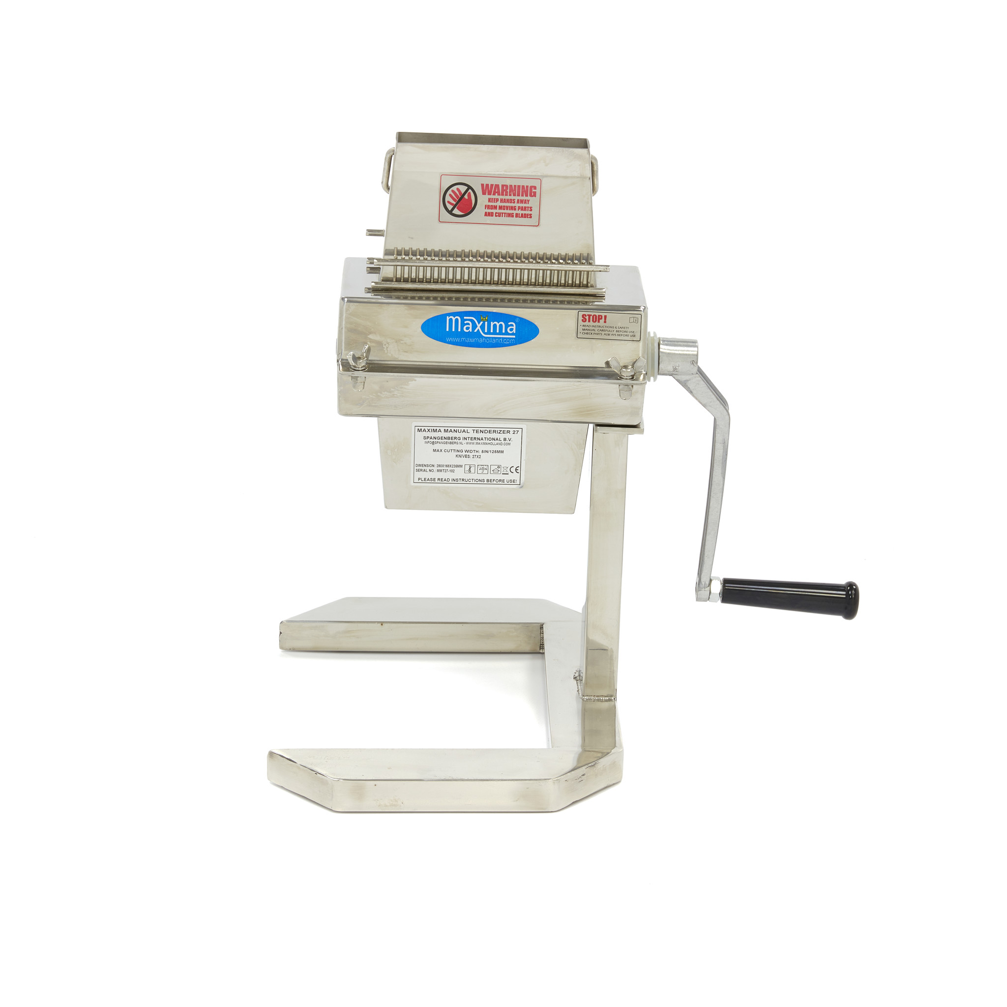 Rostlazító gép kézi - 2 henger 27 pengével - 17,5 x 2,5cm nyílással - Maxima 09368100 - Image 2