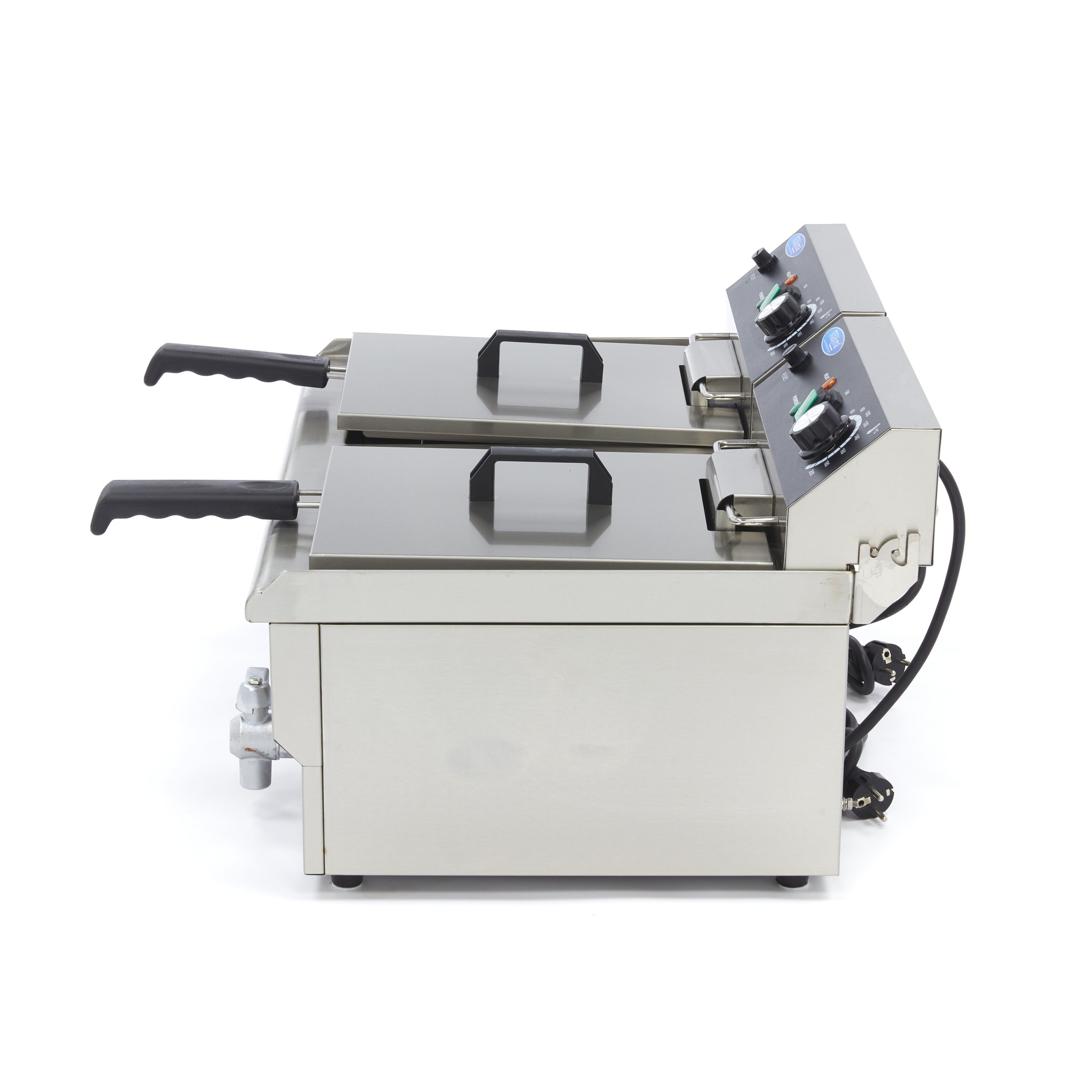 Fritőz 2 x 13L lefolyócsappal - dupla kosárral - Maxima 09365231 - Image 3