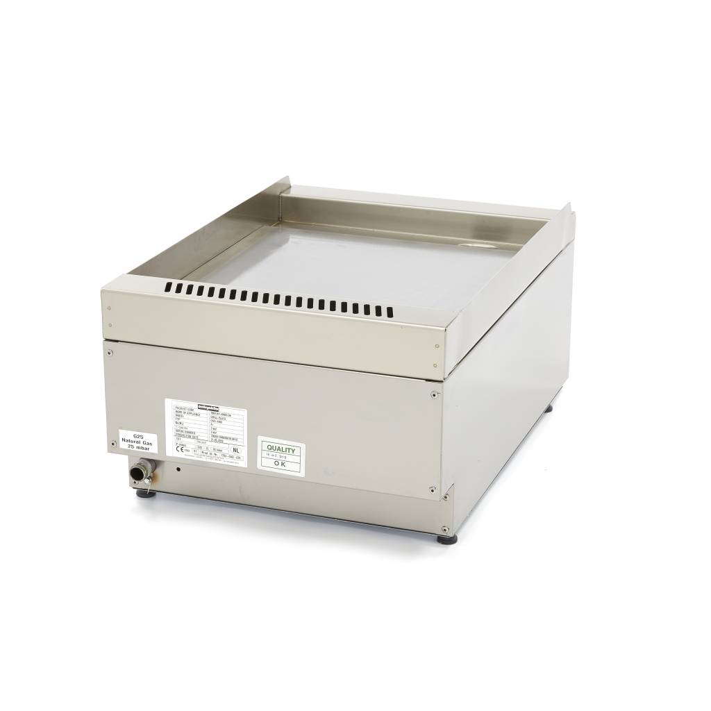 Kereskedelmi minőségű grillsütő sima - gáz - 60cm mélységű - Maxima 09391580 - Image 4