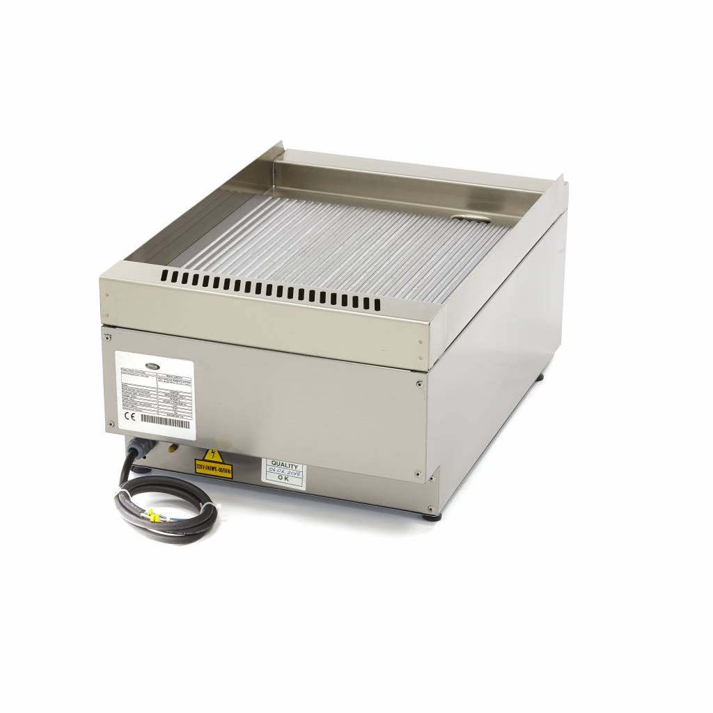 Kereskedelmi minőségű grillsütő barázdált - Elektromos - 60cm mélységben - Maxima 09391620 - Image 4