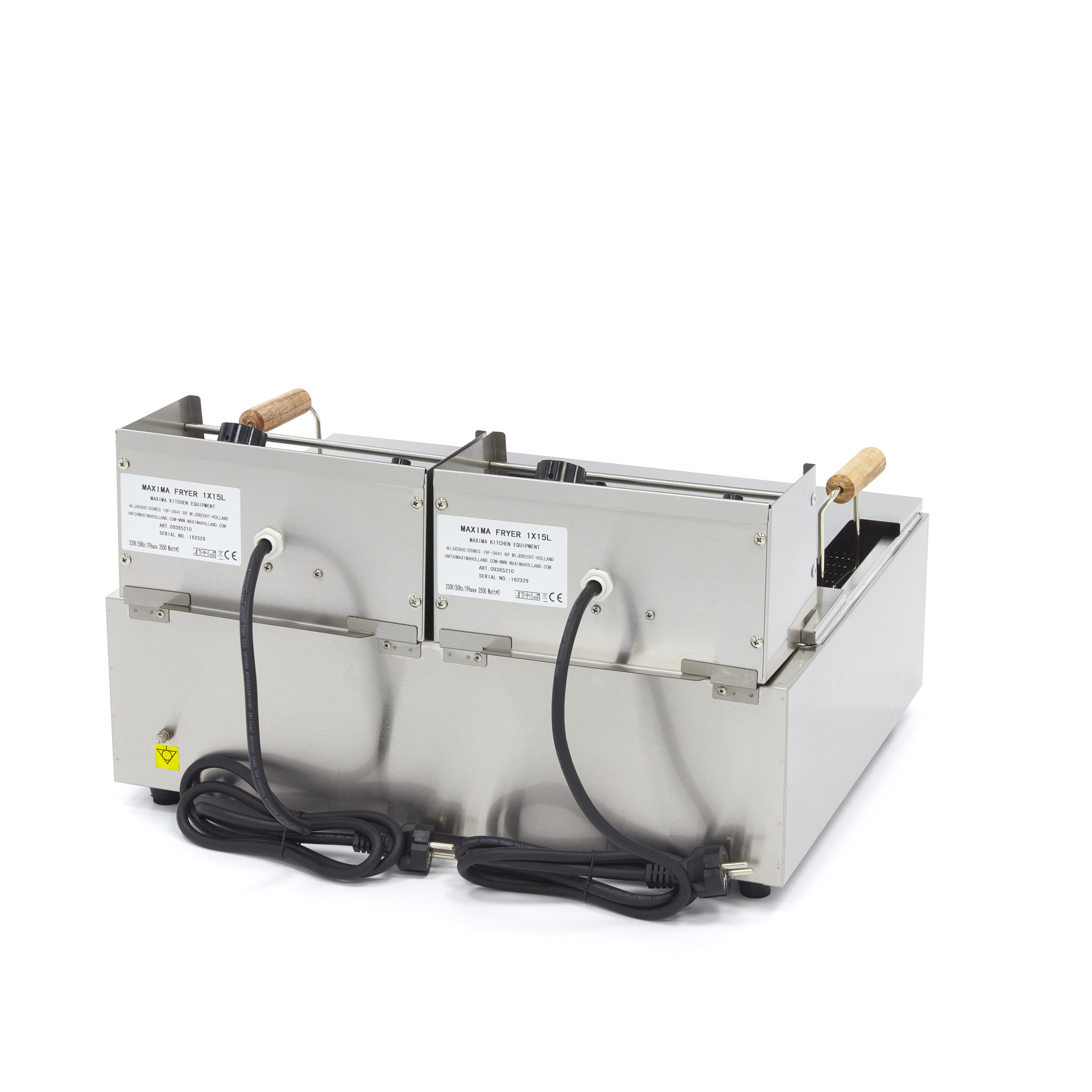 Fritőz olajsütő rozsdamentes 15L - egy kosár - Maxima 09365210 - Image 3
