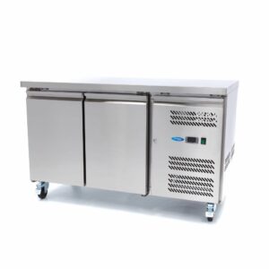 Fagyasztópult / fagyasztós munkaasztal 2 ajtós - 314L - 136cm - Maxima 09400390