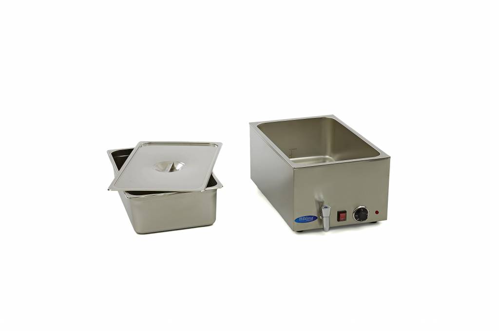 Bain Marie - asztali GN 1/1 méret leengedő csappal GN 1/1 15cm edénnyel együtt - Maxima 09300009 - Image 5