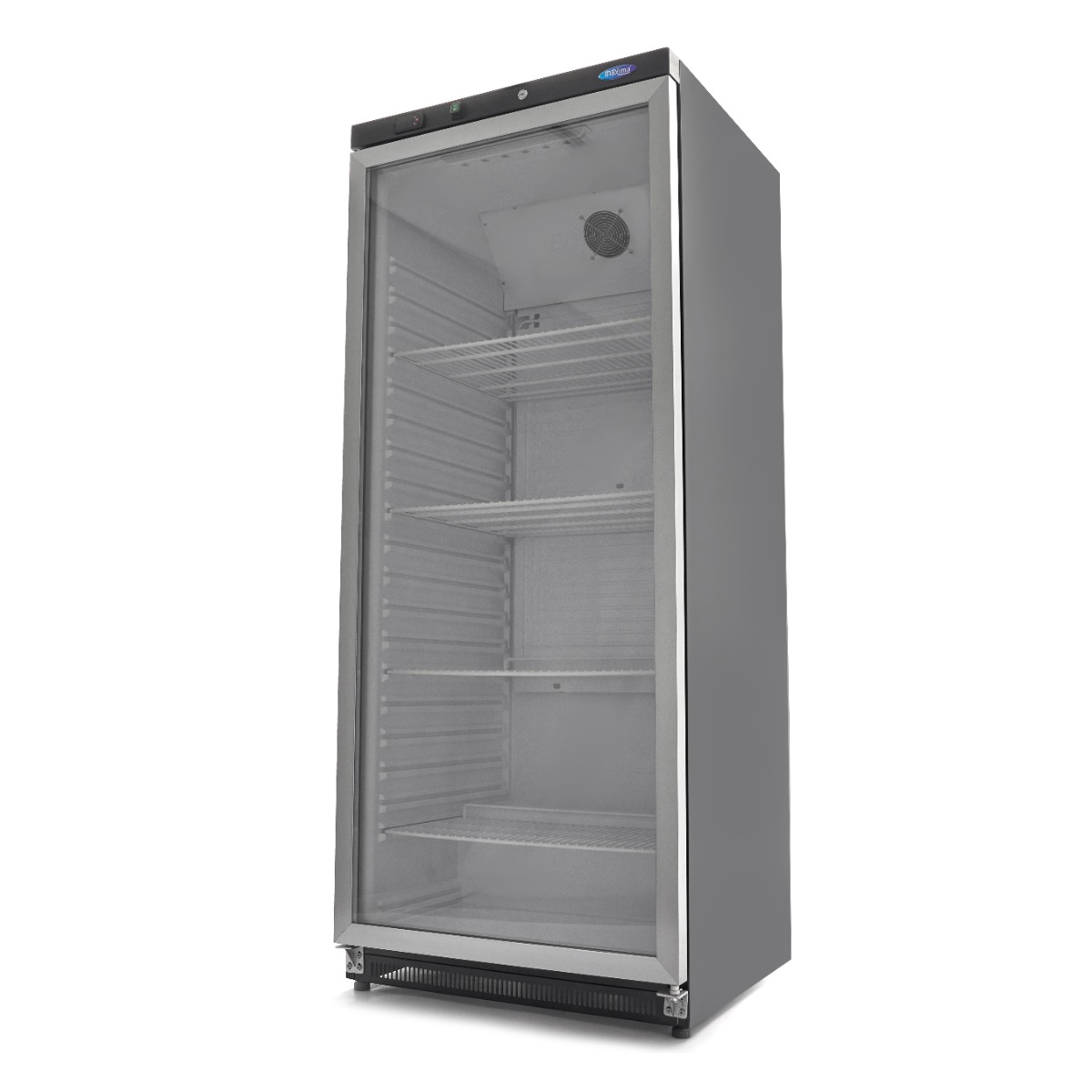 Hűtőszekrény - 600L - Fekete - Üvegajtóval - Maxima 9405032