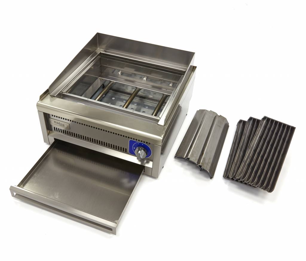 Kereskedelmi minőségű grillsütő - gáz - 60cm mélységű - Maxima 09391570 - Image 5
