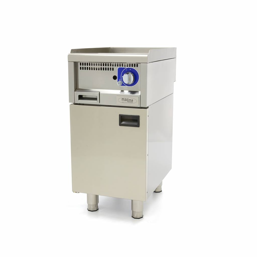 Kereskedelmi minőségű grillsütő sima - gáz - 60cm mélységű - Maxima 09391580 - Image 6