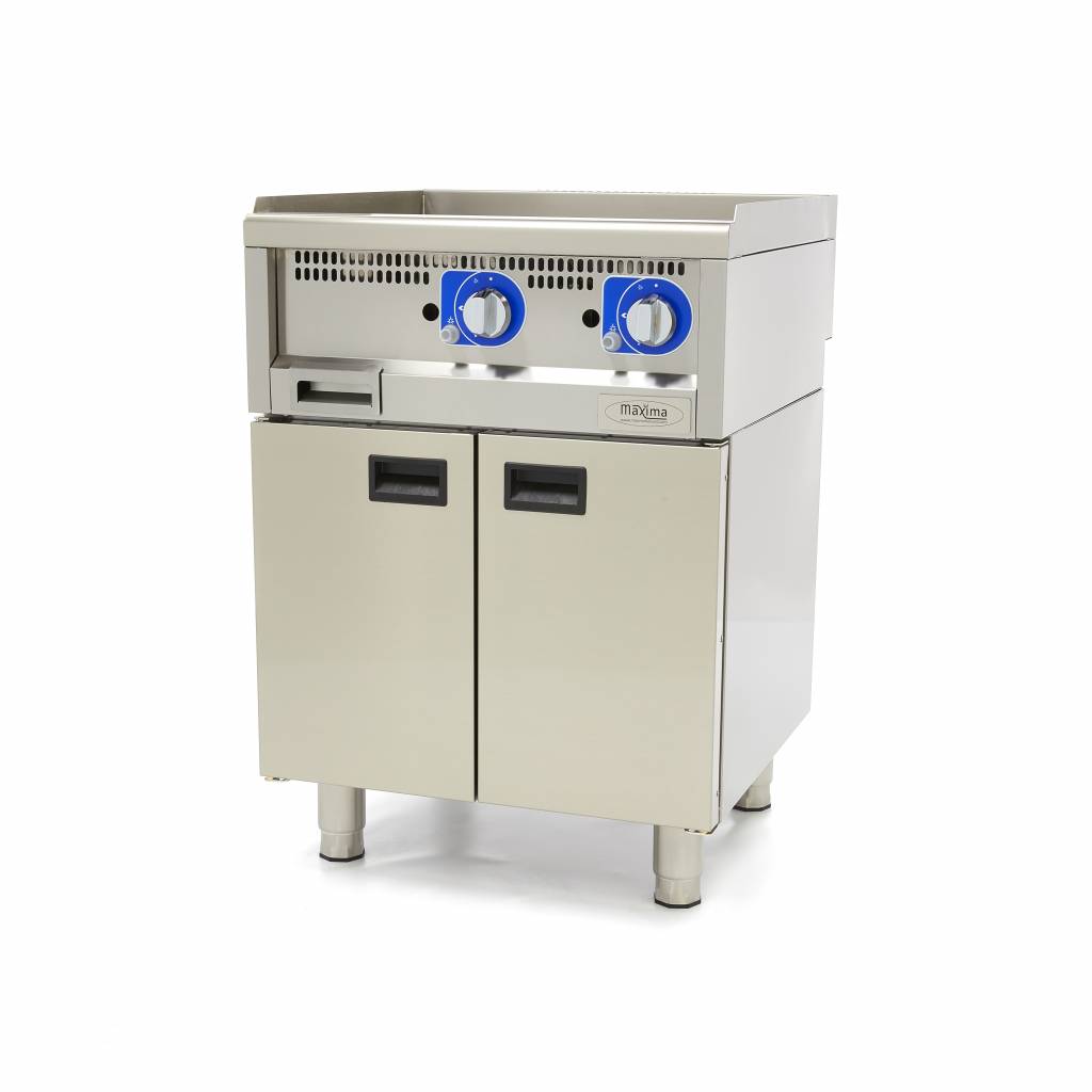 Kereskedelmi minőségű grillsütő sima - gáz - dupla egység - 60cm mélységű - Maxima 09391600 - Image 6