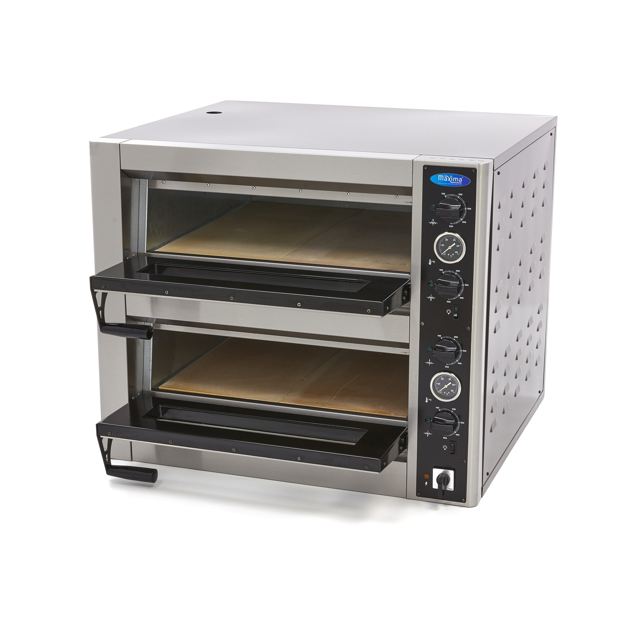 Pizza sütő pizzakemence - dupla - 4+4 x 30cm pizzákhoz - Maxima 09370030 - Image 6