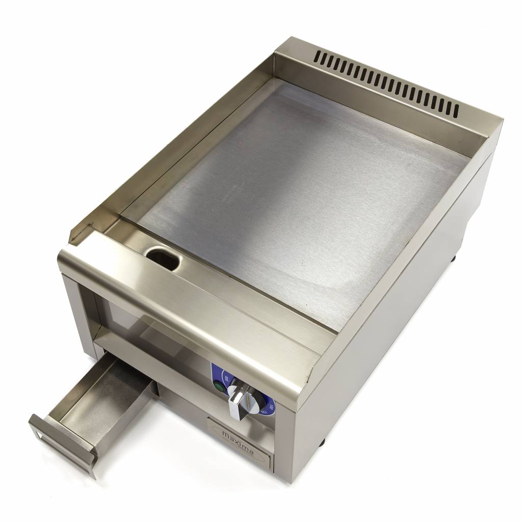 Kereskedelmi minőségű grillsütő sima - elektromos - 60cm mélységű - Maxima 09391610 - Image 5