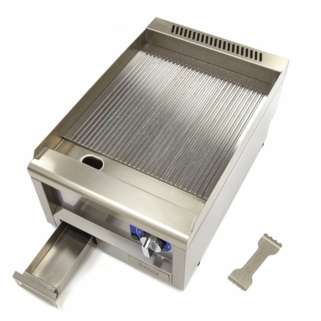 Kereskedelmi minőségű grillsütő barázdált - Elektromos - 60cm mélységben - Maxima 09391620 - Image 5