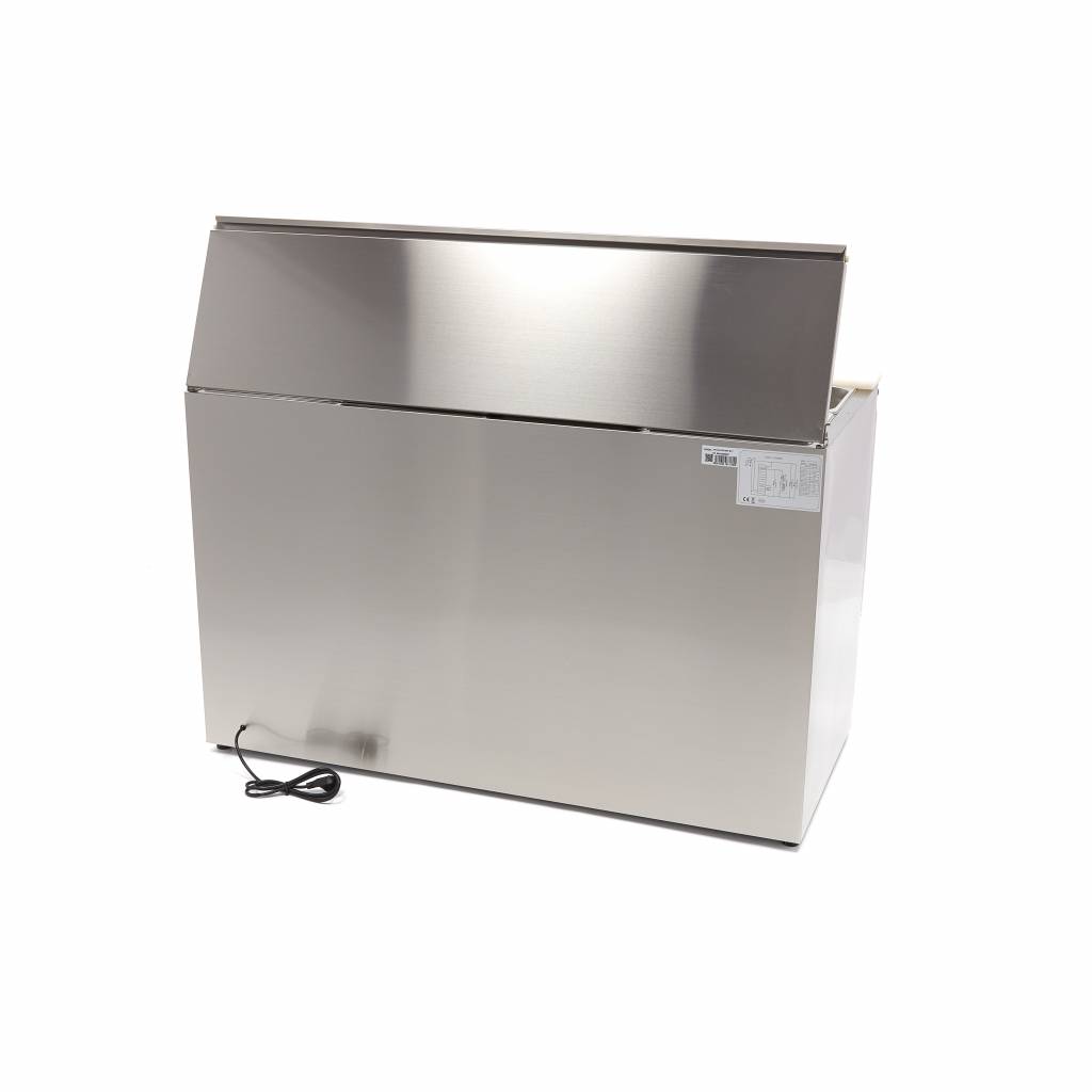 Salátaasztal hűtőasztal - Saladette - 3 ajtós - 137cm - 257L - Maxima 09400415 - Image 6